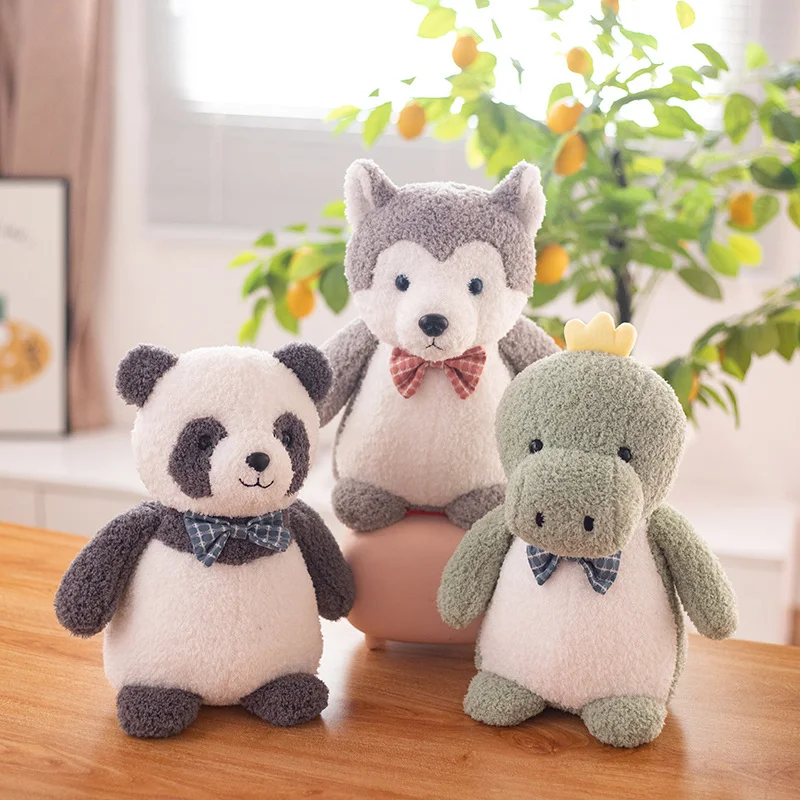 

23/30CM Kawaii Plush Sheep Bear Shiba Inu Elephant Bunny Stuffed Forest Animals Husky Appease Doll Toys for Kids Girls Gift
