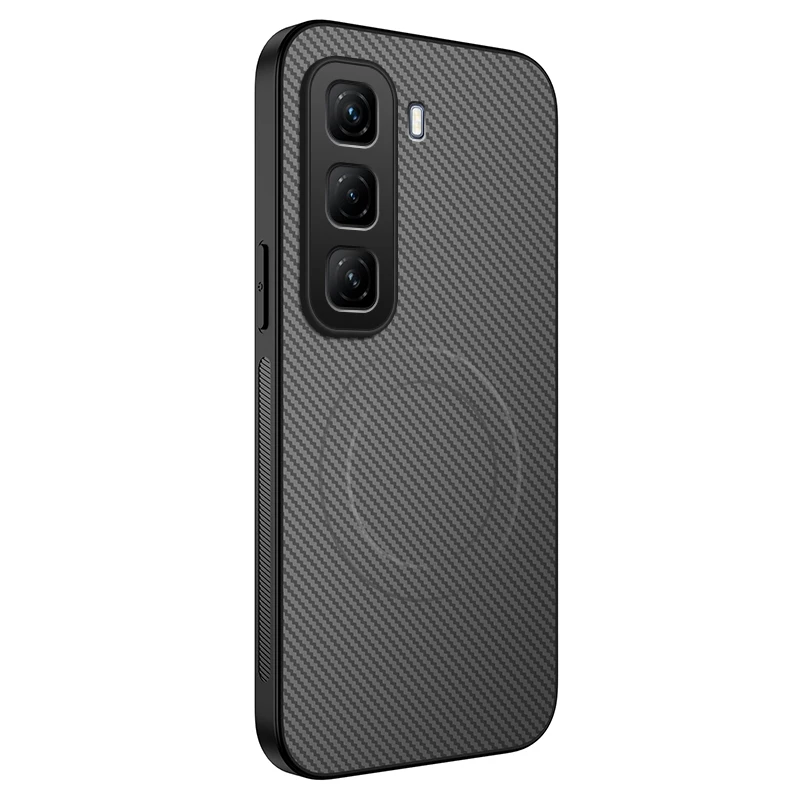 Premium Magnetic Wireless Matte Carbon Fibre Phone Case - Anti-Fall & Durable Hard Cover