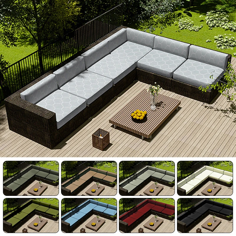 Outdoor sofa cover home hotel garden patio waterproof rattan corner sofa covers sun-proof anti-dust furniture protector cover