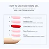 Eleanos 15ML Base No Wipe Top Coat UV Gel Colorful Gel Nail Polish Semi Permanent Soak Off UV LED Nail Art Manicure Nail Varnish 4