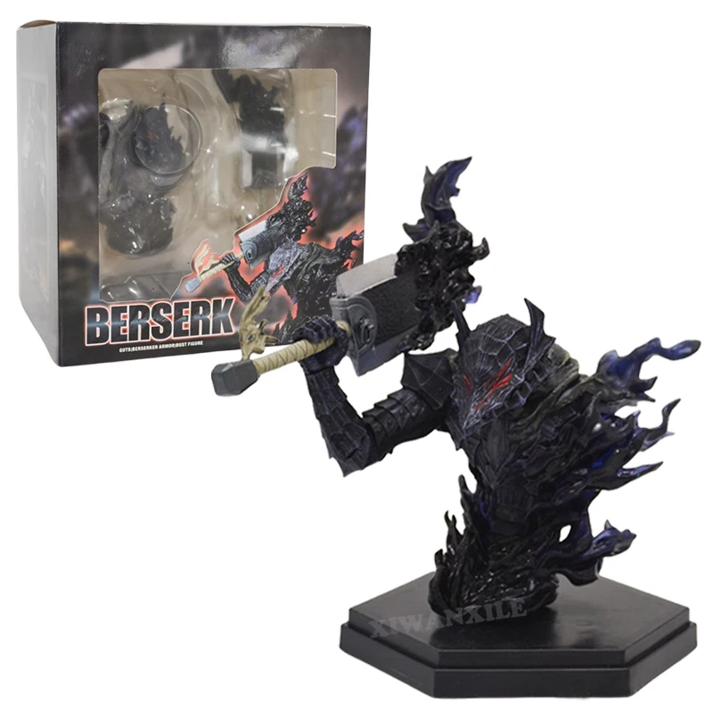 12Cm Berserk Buds Anime Figure Berserker Armor Action Figure Berserk Black Spadaccino Figurine Adulto Modello Da Collezione Giocattoli Regali