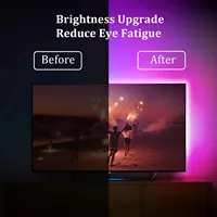 Bande lumineuse LED pour rétroéclairage TV, ruban flexible, USB, 5V, 3 touches de contrôle, décoration de fête à la maison 3
