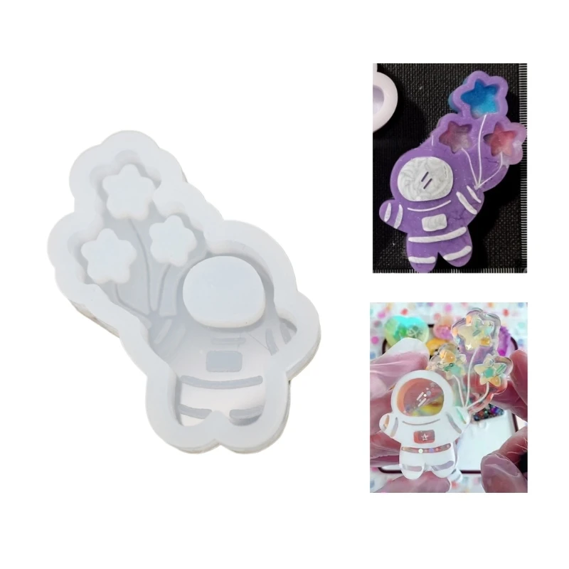 

Resin Shaker Silicone Molds Astronaut for DIY Crafts Keychain Decor