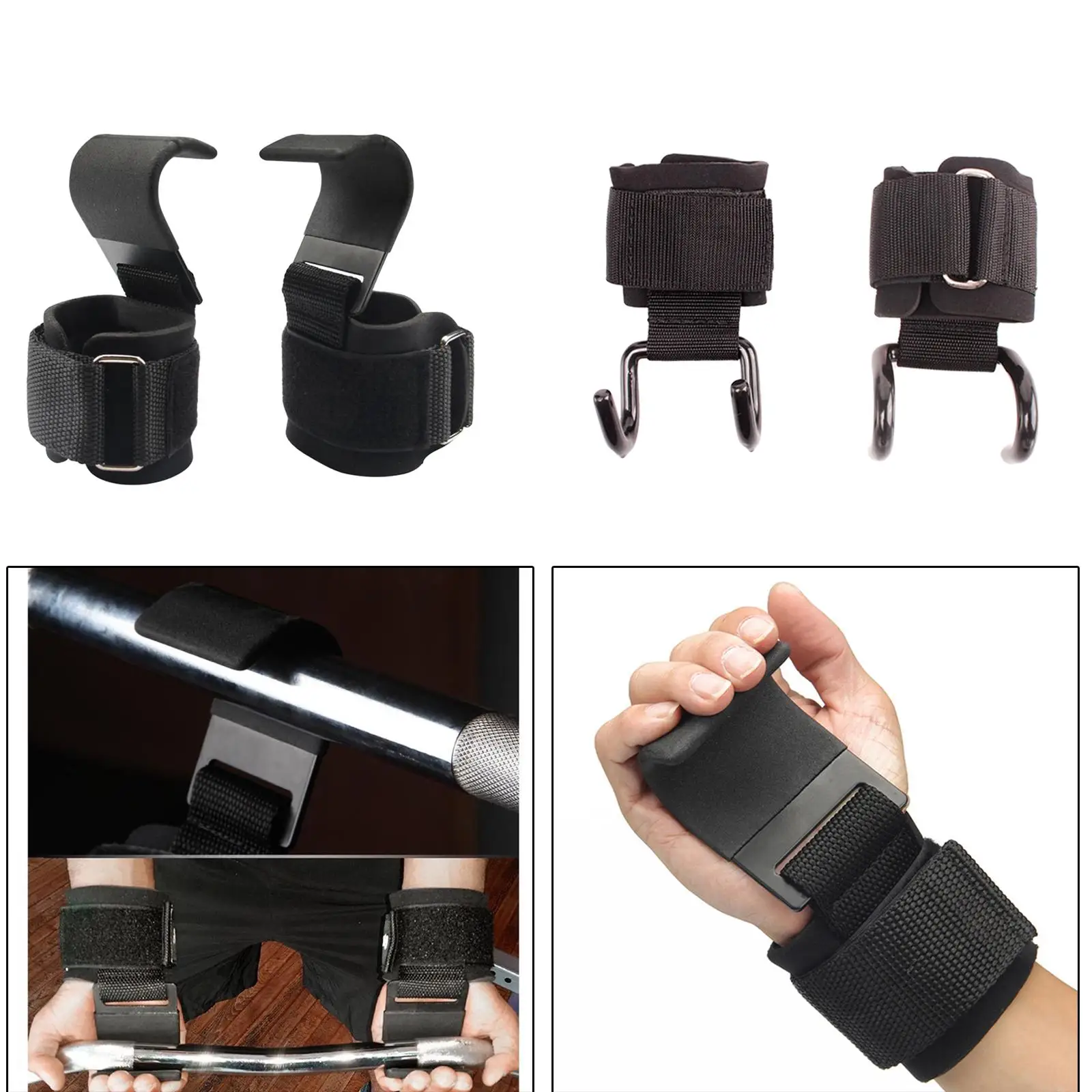 Power Weight Lifting Hooks - Best Weightlifting Strap Hooks For Gym