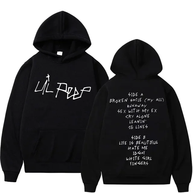 Lil Peep Cry Baby Moletom Moletom Blusa Blusas Lil Peep Moletom