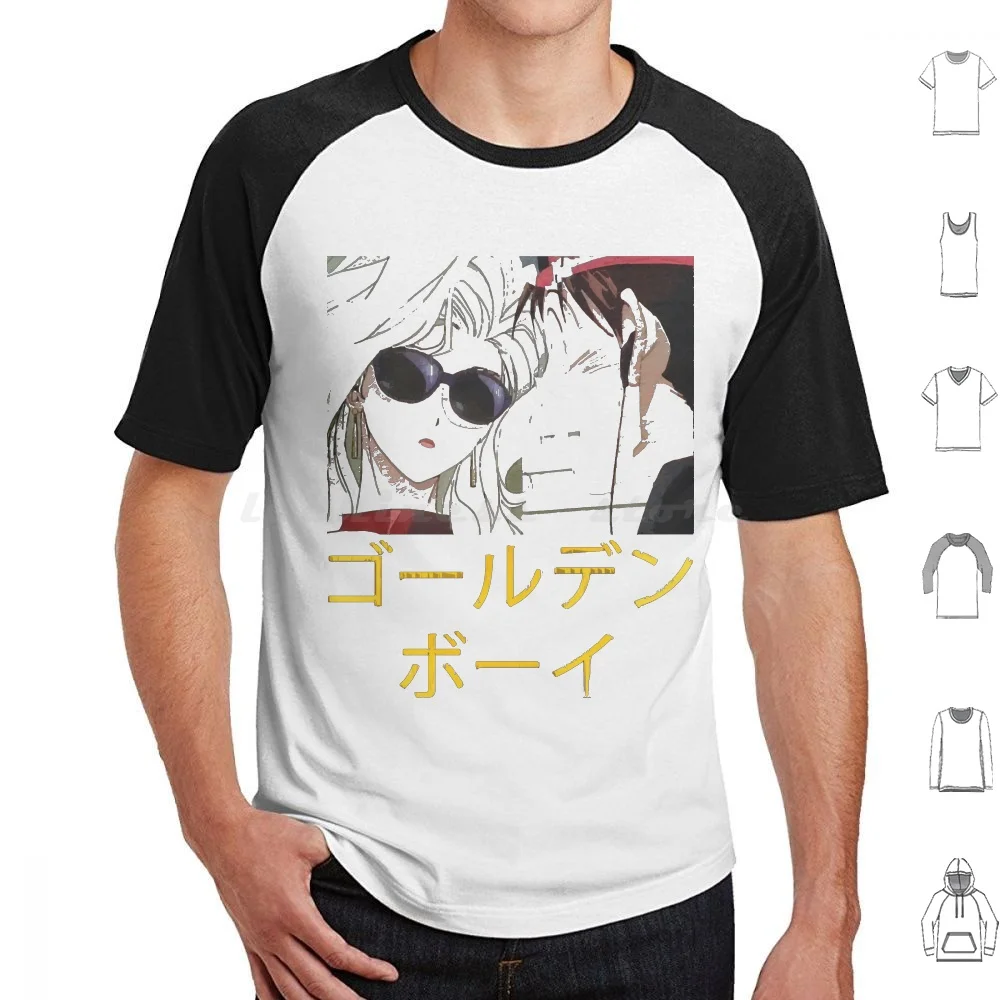 Golden Boy T Shirt Big Size 100% Cotone Golden Boy Anime Boy Ecchi Epic Gal Girl Golden Manga Senpai Vintage Weeaboo Kintaro