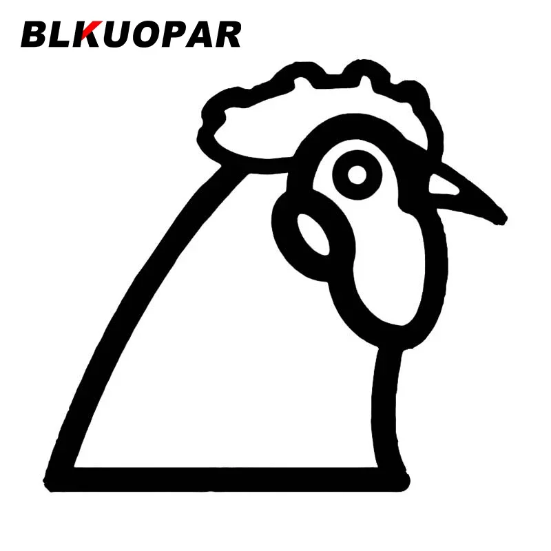 

Наклейки на автомобиль с петухом BLKUOPAR, солнцезащитные наклейки с защитой от царапин, наклейки для бампера, водонепроницаемые виниловые декоративные материалы