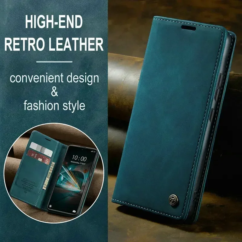 Luxury Leather Magnetic Book Case