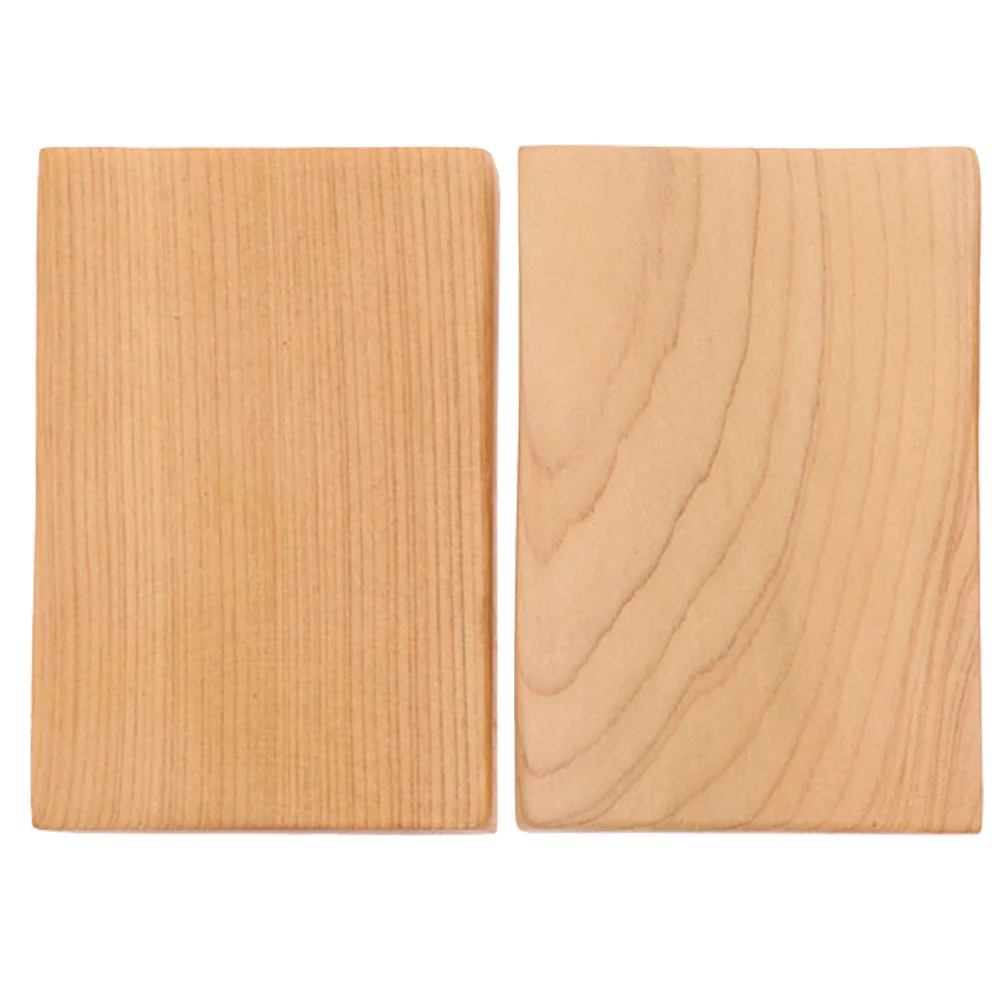 

Thicken Wooden Block DIY Craft Cutout Smooth Wood Block for Art Crafts Project (Wood Color)