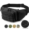 Outdoor tactical multifunctional waist bag men's waist bag nylon shoulder hiking phone bag sports large capacity waist bag