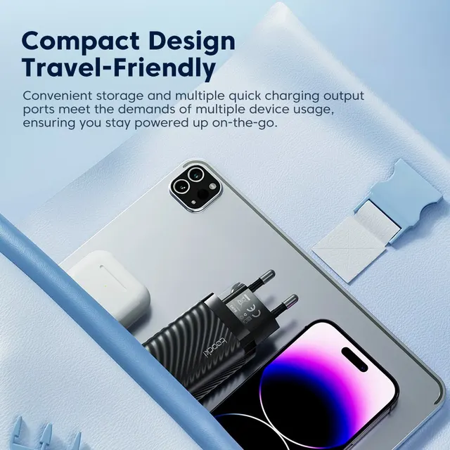 Cargador de teléfono USB tipo C GaN, 65W, para iPhone X, Xiaomi 13, MacBook, carga rápida de alta velocidad, QC 4,0, PD 3,0, tipo C - Image 6