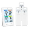 ORIA Digital Wireless Thermometer Indoor Hygrometer Temperature Humidity Monitor with 3 Outdoor Sensors 1