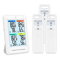 ORIA Digital Wireless Thermometer Indoor Hygrometer Temperature Humidity Monitor with 3 Outdoor Sensors 1