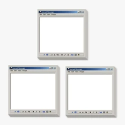 Retro Computer Drawing Pad - 150 Sheets Sticky Notes, Square Design for Artists and Office Use (TYPE 2 - 3PC)