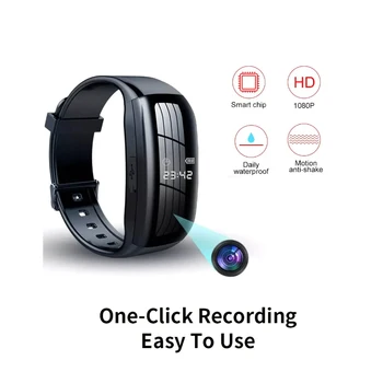 8-256GB Video Mini Camera Watch Audio Voice Recorder Bracelet USB Flash Driver Dictaphone Noise Reduce Sound Recording Wristband 1