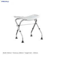 Tlhottop Folding  Bath and Shower Seat Shower Bench Bathroom Safety Shower Chair Tub Bench Chair Saving Space  YJ-2052A 1