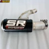 Slip On for BMW S1000R 2021-2023 S1000RR 2019-2023 Motorcycle Exhaust System Mid Link Pipe Titanium Alloy Carbon Exhaust Muffler
