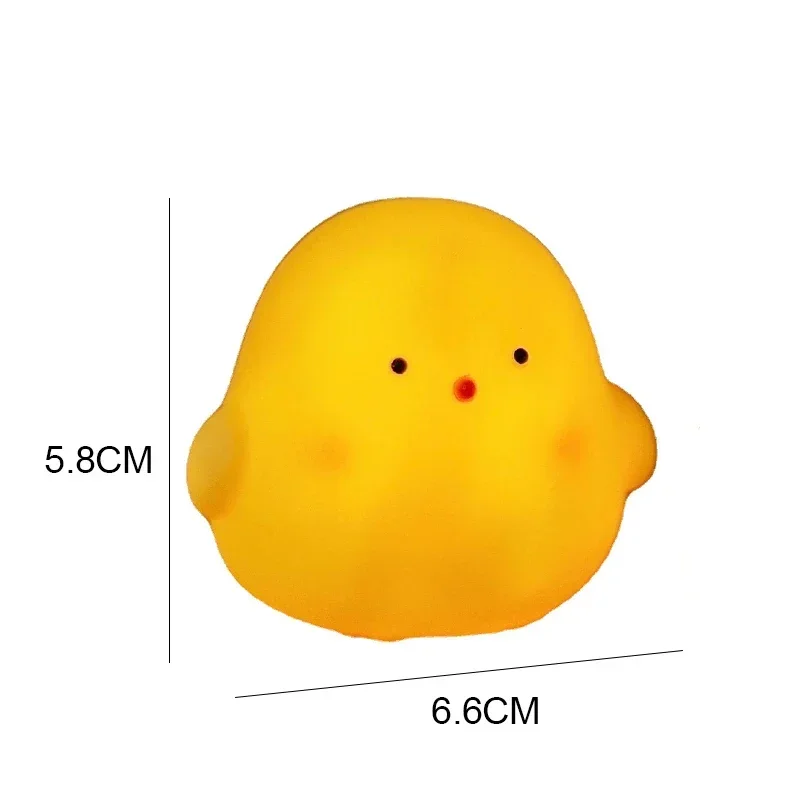 Cute Chicken Soft Lighting Small Night Light Bedside Lamp Decoration Bedroom Atmosphere Light Girl Children Gift Chicken Night Light