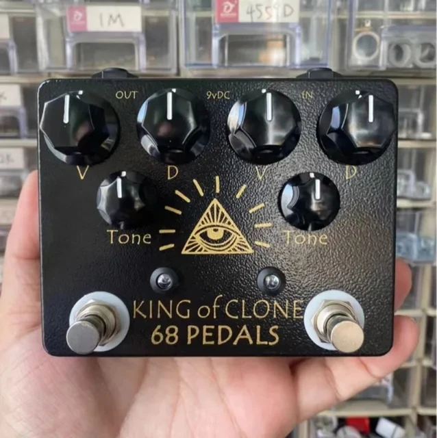 68 Pedale King of Tone Überlastung Single Block Effektor Analog 