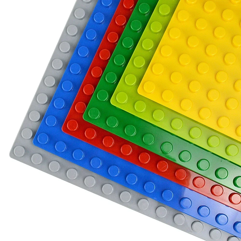 Duploes Big Size Baseplate 16x16 Dots Bricks Assembly Plates Large Particles Animal Classic Figures Building Blocks Kid Toys 6