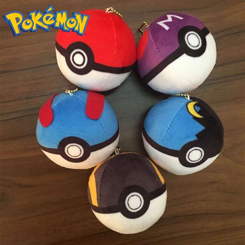 Pokemon Peluche Poké Ball Anime Figure Poké Ball Ciondolo Giocattoli Pokragon Master Ball Great Ball Moon Ball Anime Manga Periferiche