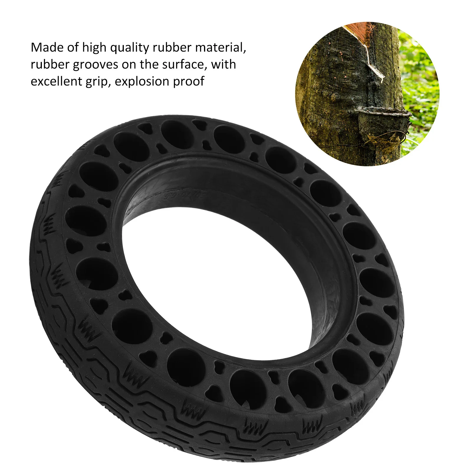 60/70‑6.5 Electric Scooter Tires Rubber Explosion Proof Solid Durable Tire for Ninebot Max G30 Rubber Electric Scooter Parts