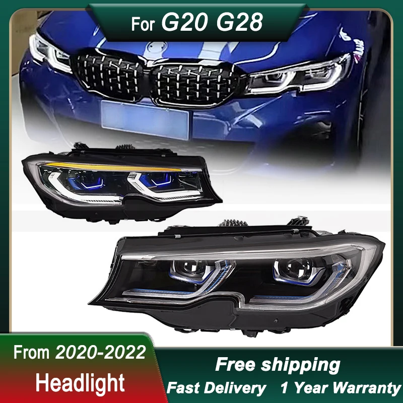 

Car Headlight For BMW 3 Series G20 G28 2020-2022 Upgrade to full LED new style Head Lamp DRL Head Lamp Front light Assembly