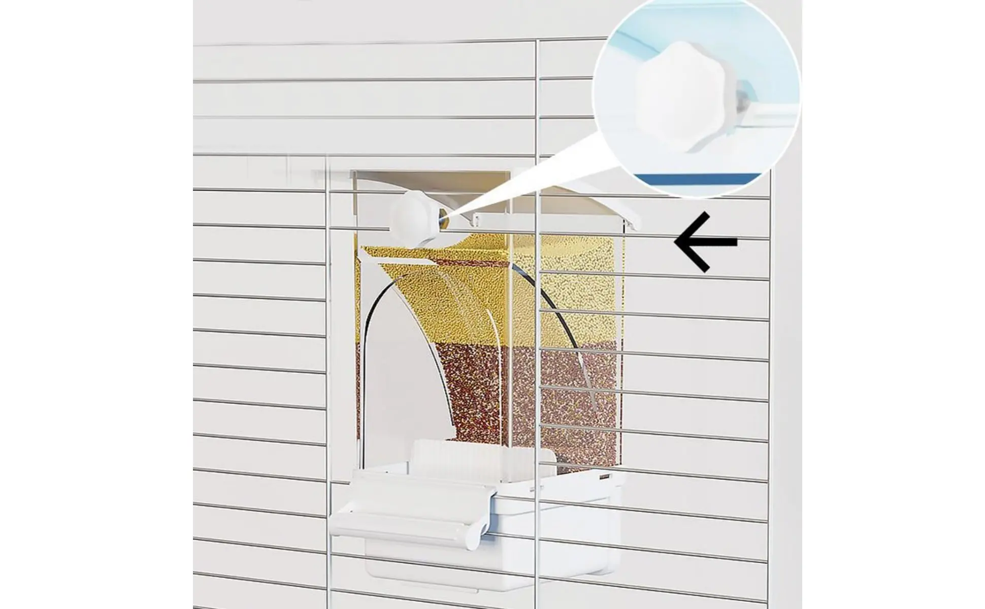 Automatic Avian Feeder Husk Separating No-Mess Avian Feeder No Mess Container Large Capacity Pet Supplies Transparent Design Automatic Avian Feeder Husk Separating No-Mess Avian Feeder No Mess Container Large Capacity Pet Supplies Transparent Design