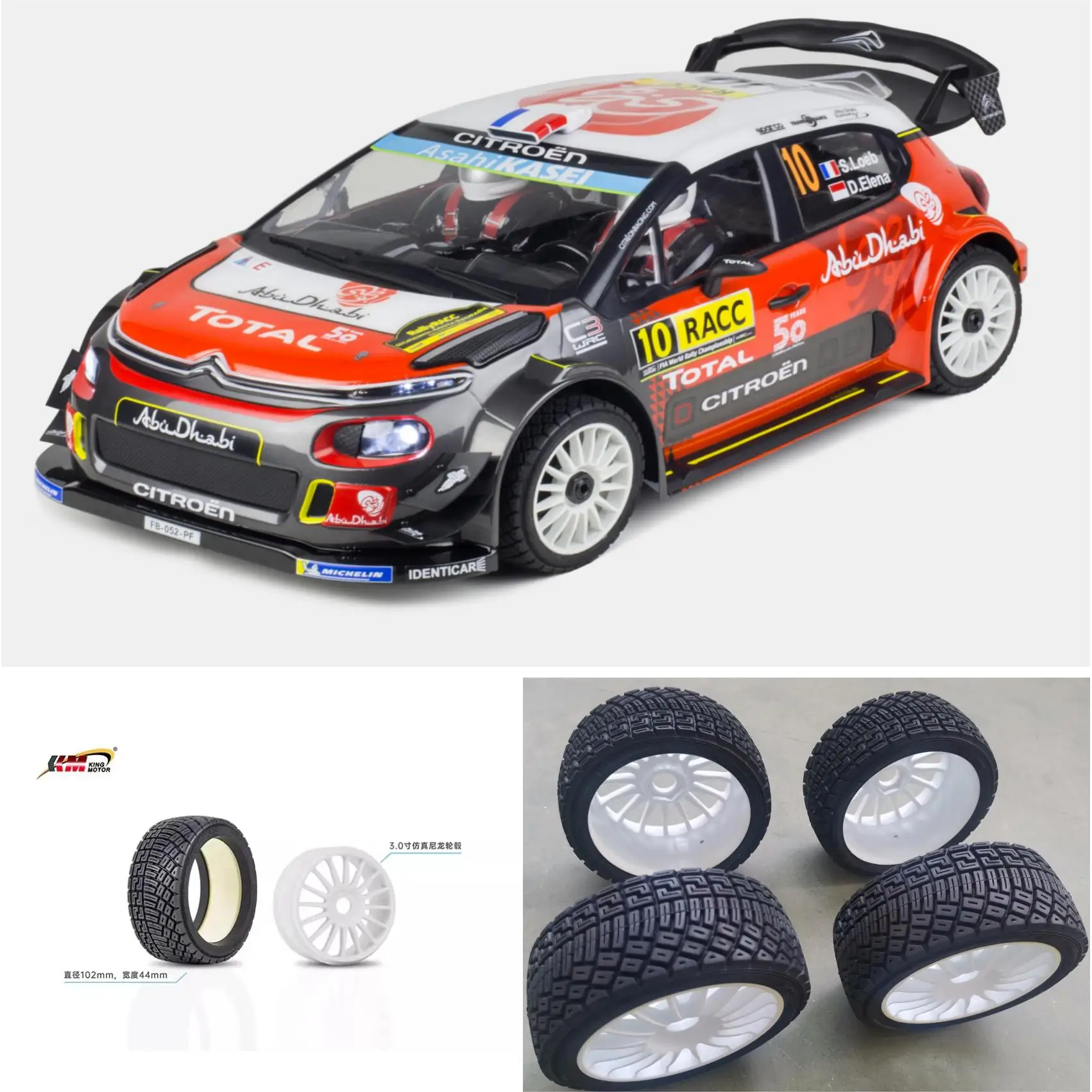 

1/7 C3 Racing Car, 1/7 Scale RC Sports Car, Citroën WRC C3 Rally Car, Licensed Racing Vehicles, Brushless RC Off Road Models