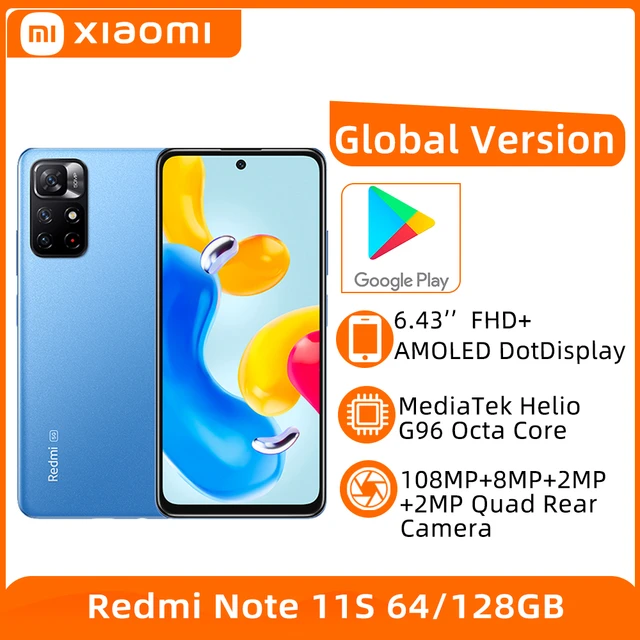 Global Version Xiaomi Redmi Note 11S 6GB 64GB/128GB Smartphone