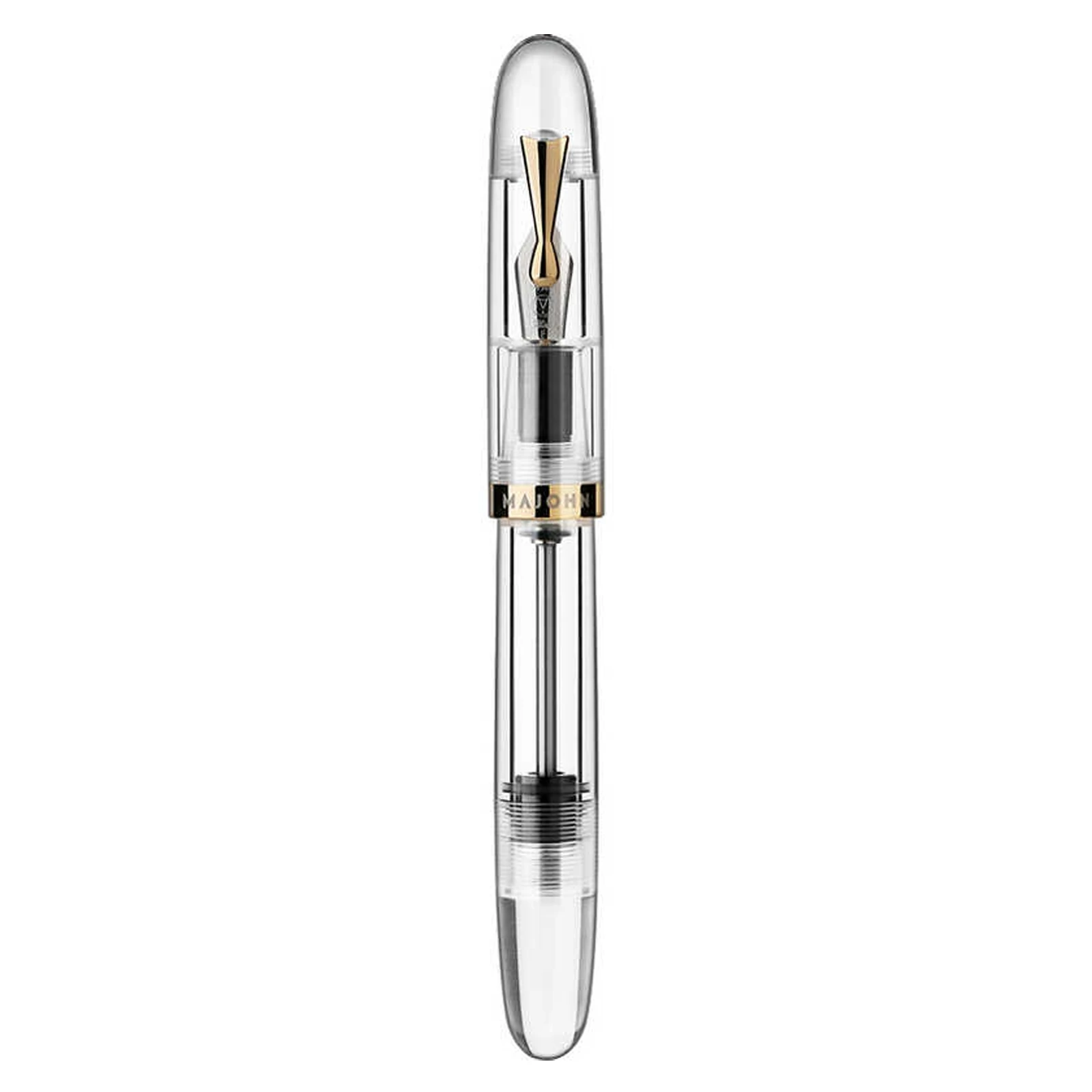 MOONMAN C4 Eyedropper filling Big Size Fountain Pen EF/F/M Nib Transparent Acrylic Writing Ink Pen for Office Business School 3