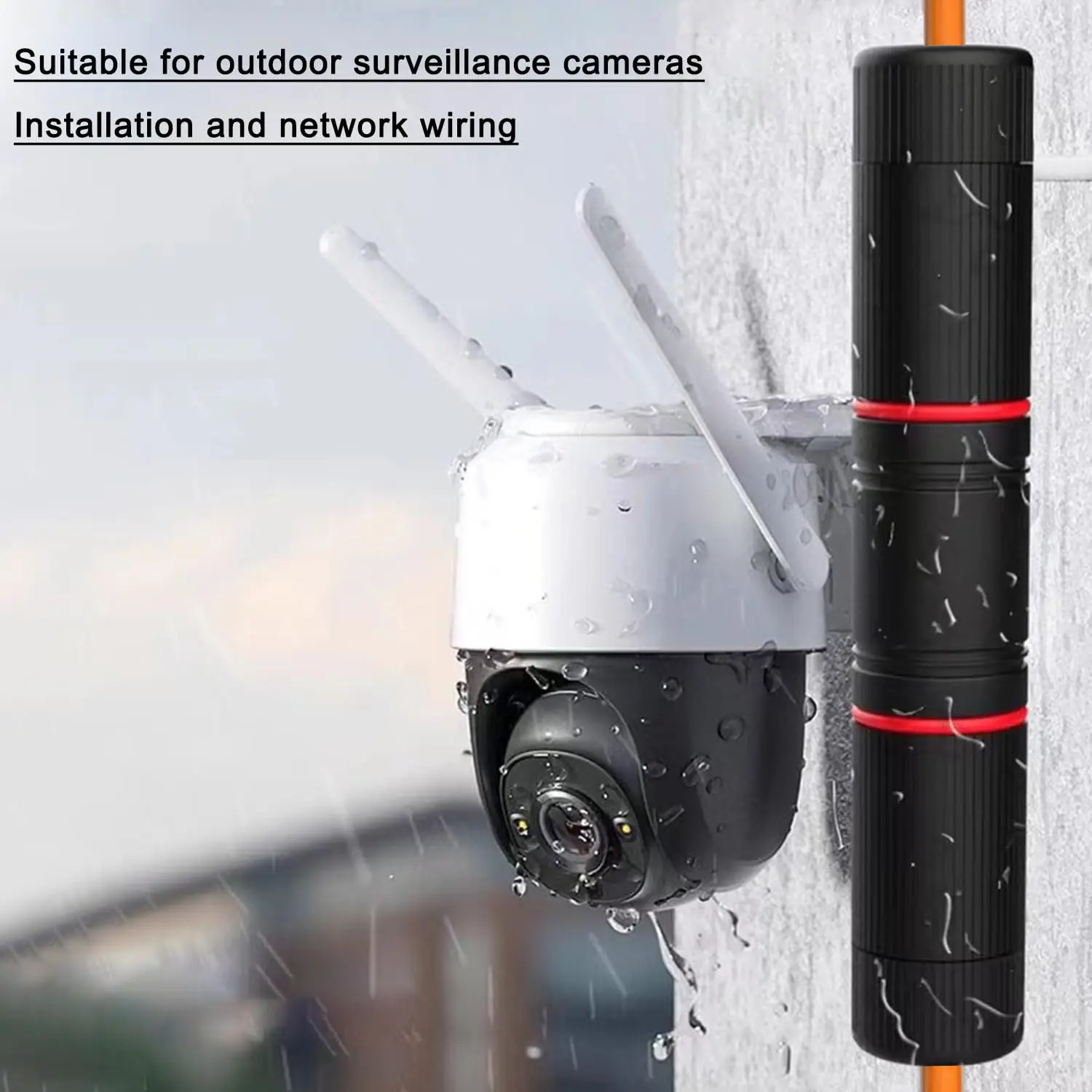 Waterproof RJ45 Ethernet Network Cable Coupler Adapter for Outdoor Use, IP67-Rated