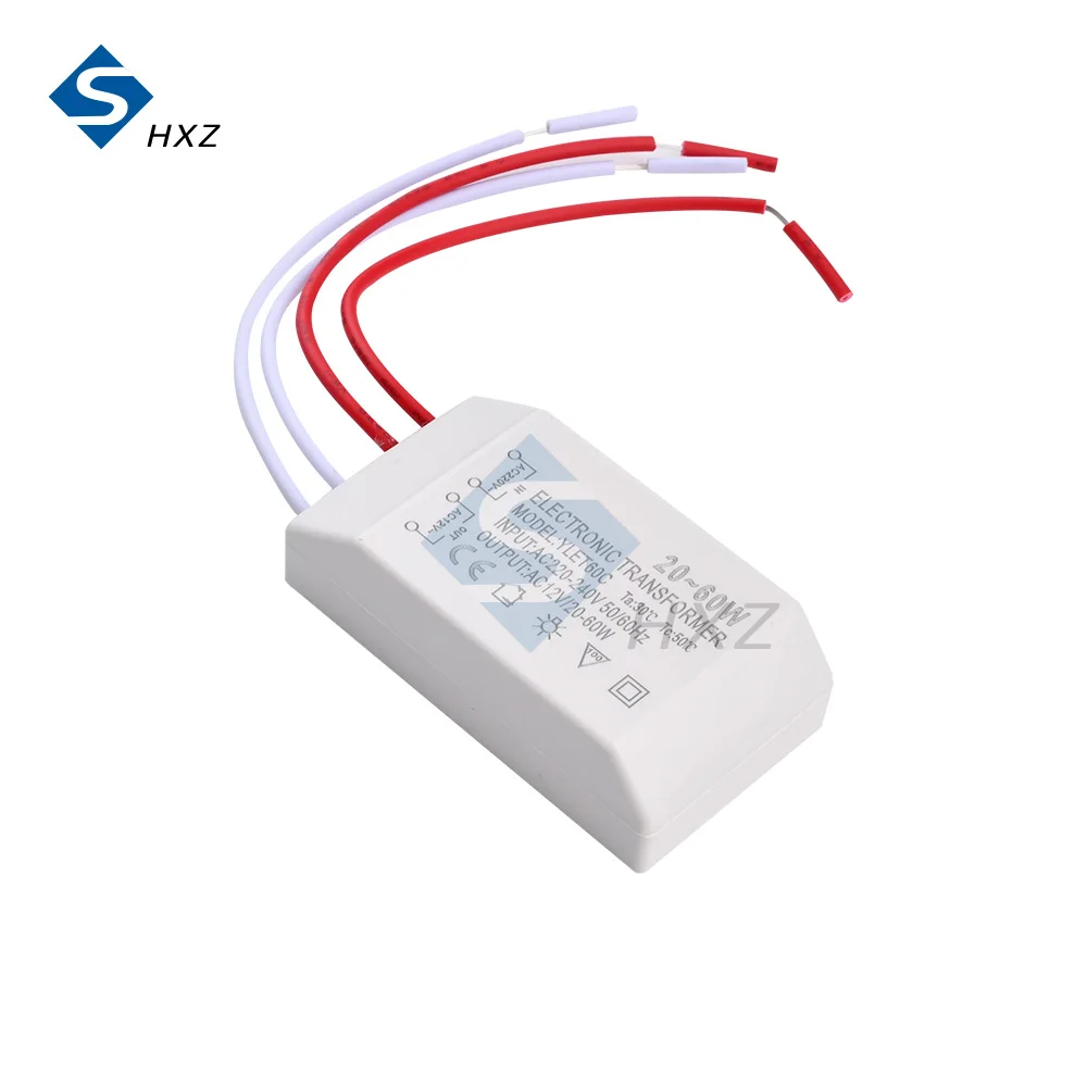 할로겐 조명 드라이버 전원 공급 장치, 전자 변압기 전압 변환기, LED 변압기, AC 220V-AC 12V, 20W-60W