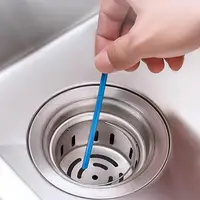 Sink Drain Sticks Drain Cleaner Sticks Clog Remover 14Pcs Sewer Floor Drain Deodorizing Stick Pipe Unclog Cleaning Rod For 2