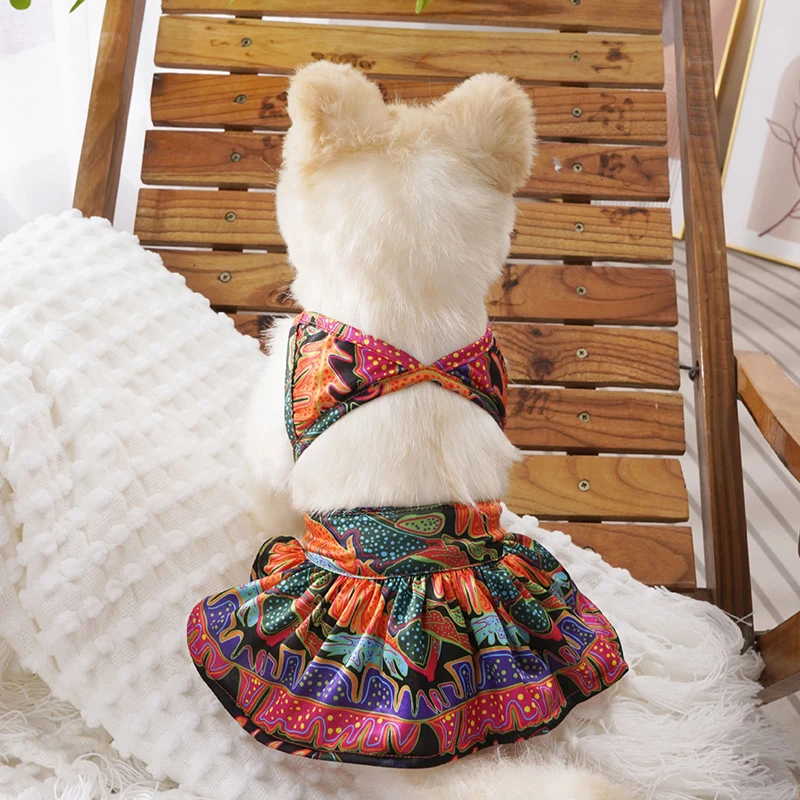 Sexy Bikini Dog Swimsuit Summer Pet Clothes for Small Dogs Sling Underwear Kilt Set Beach Skirts Female Dog Clothing
