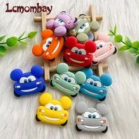 10pcs Silicone Teeth Food Grade Mini Silicone Car Baby Cartoon Tooth Beads for DIY Necklace Chain Accessories 2