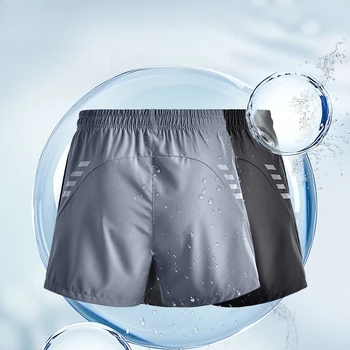 Summer 2025 GYM Men's Sports Shorts Outdoor Running Fitness Shorts Fashionable Breathable Loose Men's Beach Pants