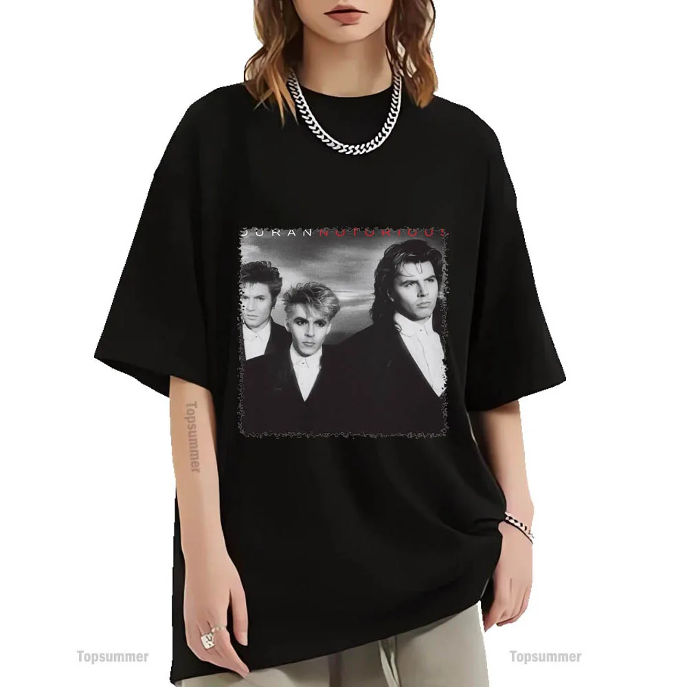 Notorious Album T-Shirt Duran Duran Tour T-Shirt Donna Punk Streetwear T-Shirt Oversize T-Shirt Nera Maschile