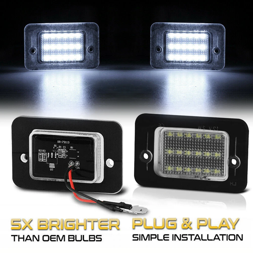 2 Pezzi Per Land Rover Discovery 1 2 1994-2004 Per Land Rover Discovery Td5 Led Luce Targa Canbus Lampade Posteriori