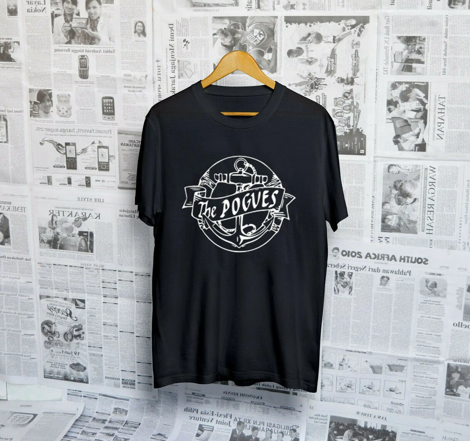 The Pogues Logo Celtic Punk Pogue Mahone T-Shirt Da Uomo Nuova Taglia S M L Xl 2Xl 3Xl