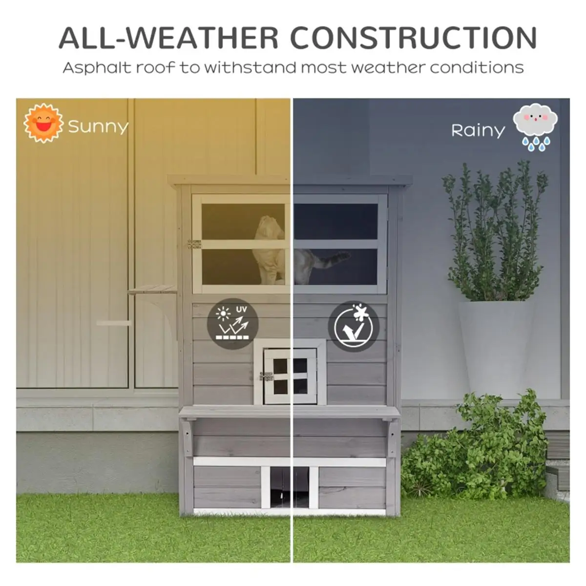 Cozy Cat House-Warm & Stylish Indoor Pet Shelter, Ideal for Cats & Kittens, Soft Plush Bed, Durable Easy Clean