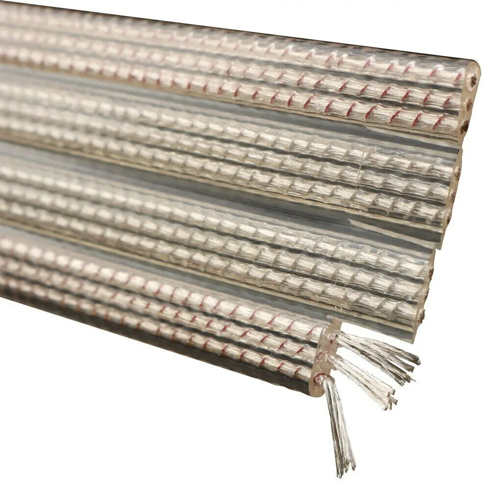 

HiFi Micro Space двойной экранированный OCC посеребренный Diy громкоговоритель плоский кабель