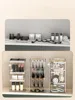 Makeup Shelf Bathroom Organizer and Storage Clear Makeup Organizer Cabinet Organizer Vertical Storage Box Jewelry Display Stand 2