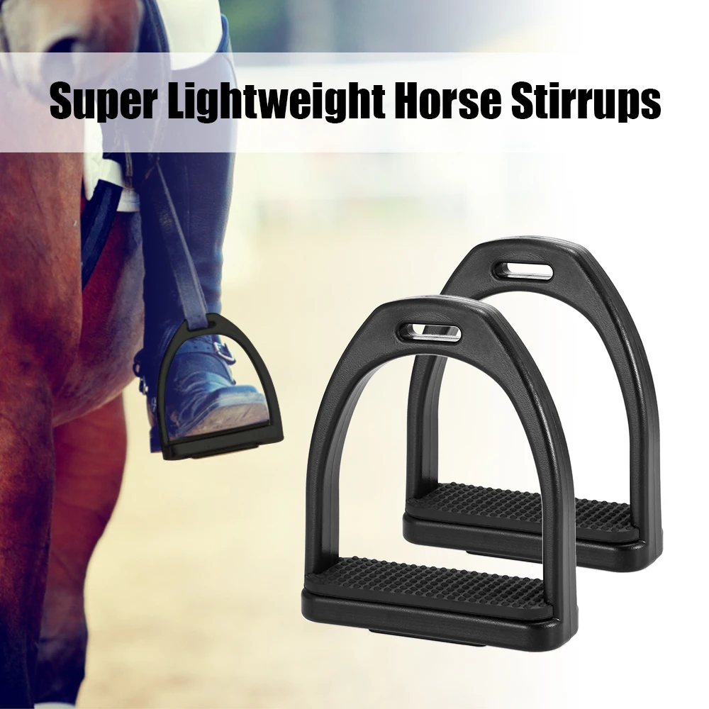 2 PCS Horse Riding Stirrups Plastic Horse Saddle Anti-skid Horse Pedal Super Lightweight Equestrian Safety Equipment 5