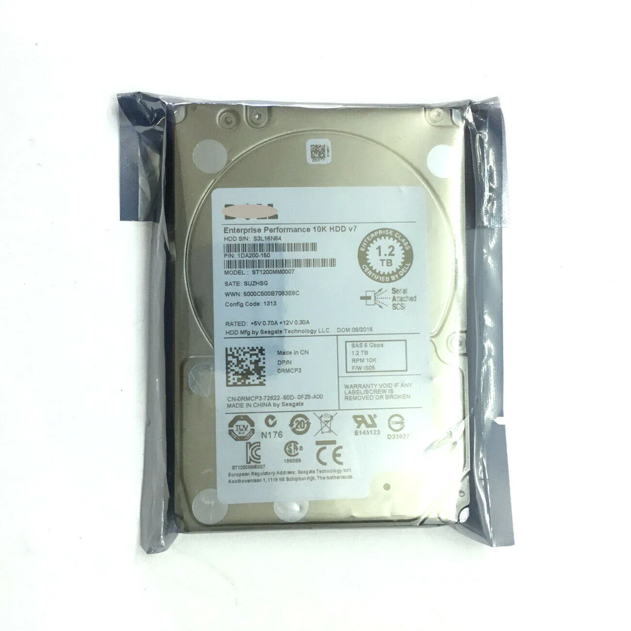 RMCP3 0RMCP3 Dell 1,2 TB ST1200MM0007 10 K RPM 6 Gb/s 2,5" Disco - Foto 2