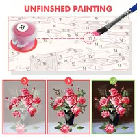 Acrylic Paint By Numbers Dog Puppy DIY Digital Oil Painting Animal Crafts Supplies Adults Kit For Adults Wall Decor Living Room 4