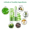 12Pcs/set Aloe Vera Lip Balm Color Changing Tinted Lip Balm Long Lasting Nutritious Temperature Moisturizing Lipstick 4