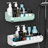 Bathroom Storage Rack Shelf Makeup Storage Organizer Cosmetics Shampoo Rack Shower Shelf Wall Spice No Drilling Toiletry Stand 1