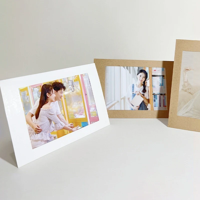 Paper Picture Frames for Inserts,Heavy Cardstock Photo Frame with Easel