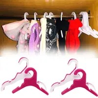 White&Red Color Space Saving Storage Solid Plastic Dog Accessories Clothing Rack Pet Product Dog Clothes Hanger 1